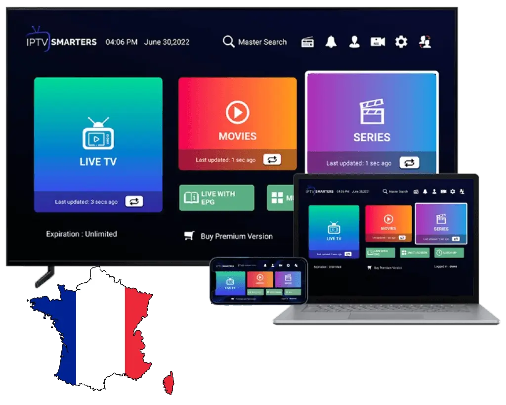 Abonnement IPTV France Premium avec chaînes TV en direct et streaming 4K