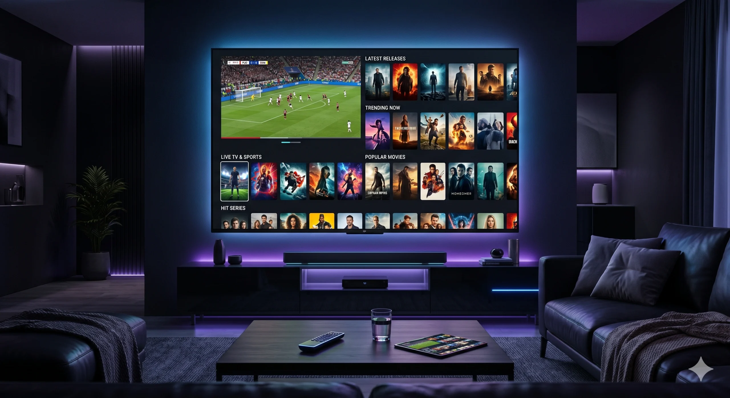 abonnement iptv prix interface 4K